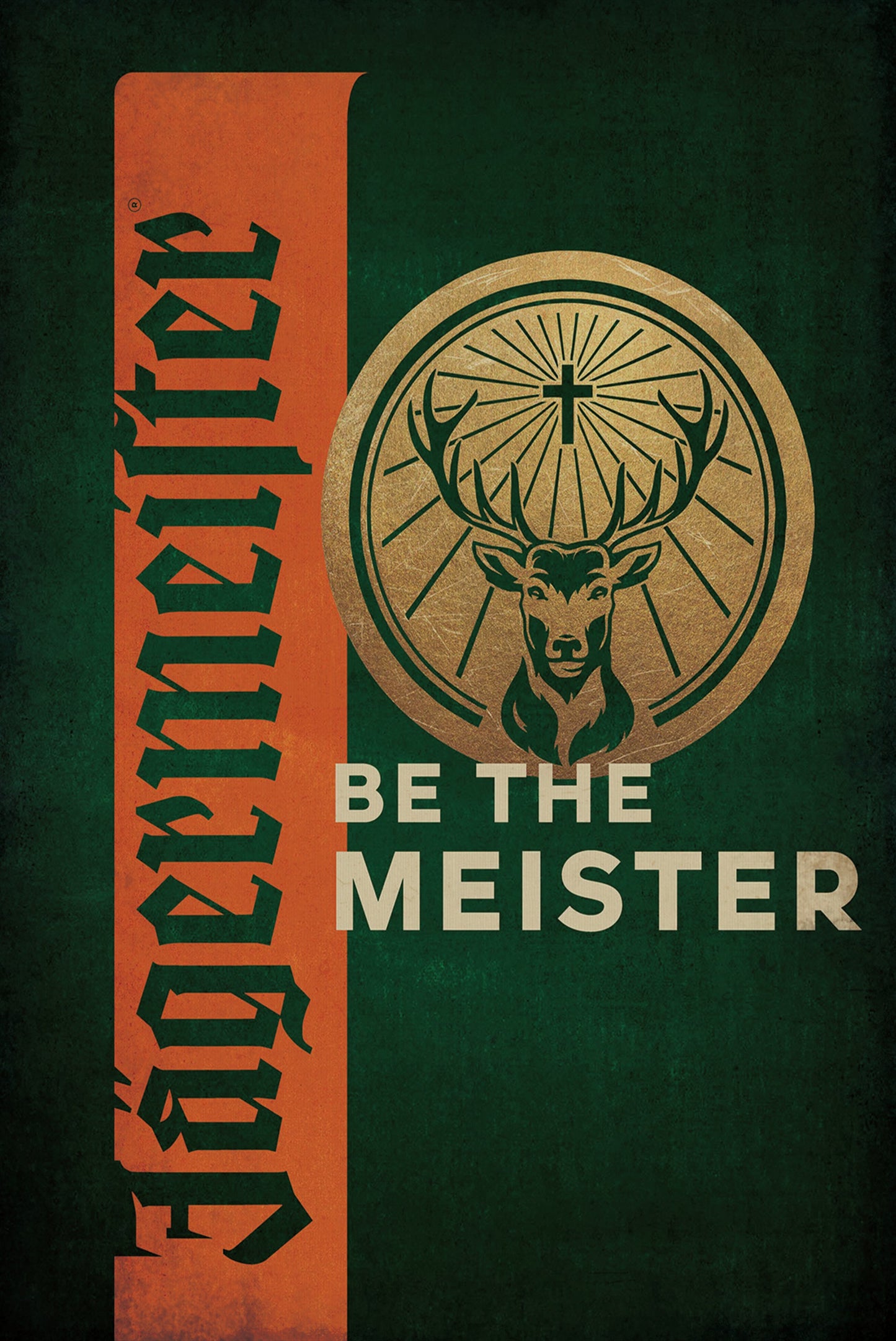 Metalen Wandbord - Jagermeister - Be the meister