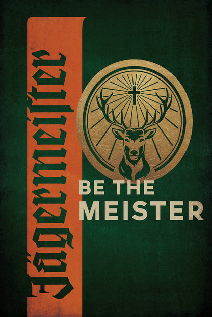 Metalen Wandbord - Jagermeister - Be the meister