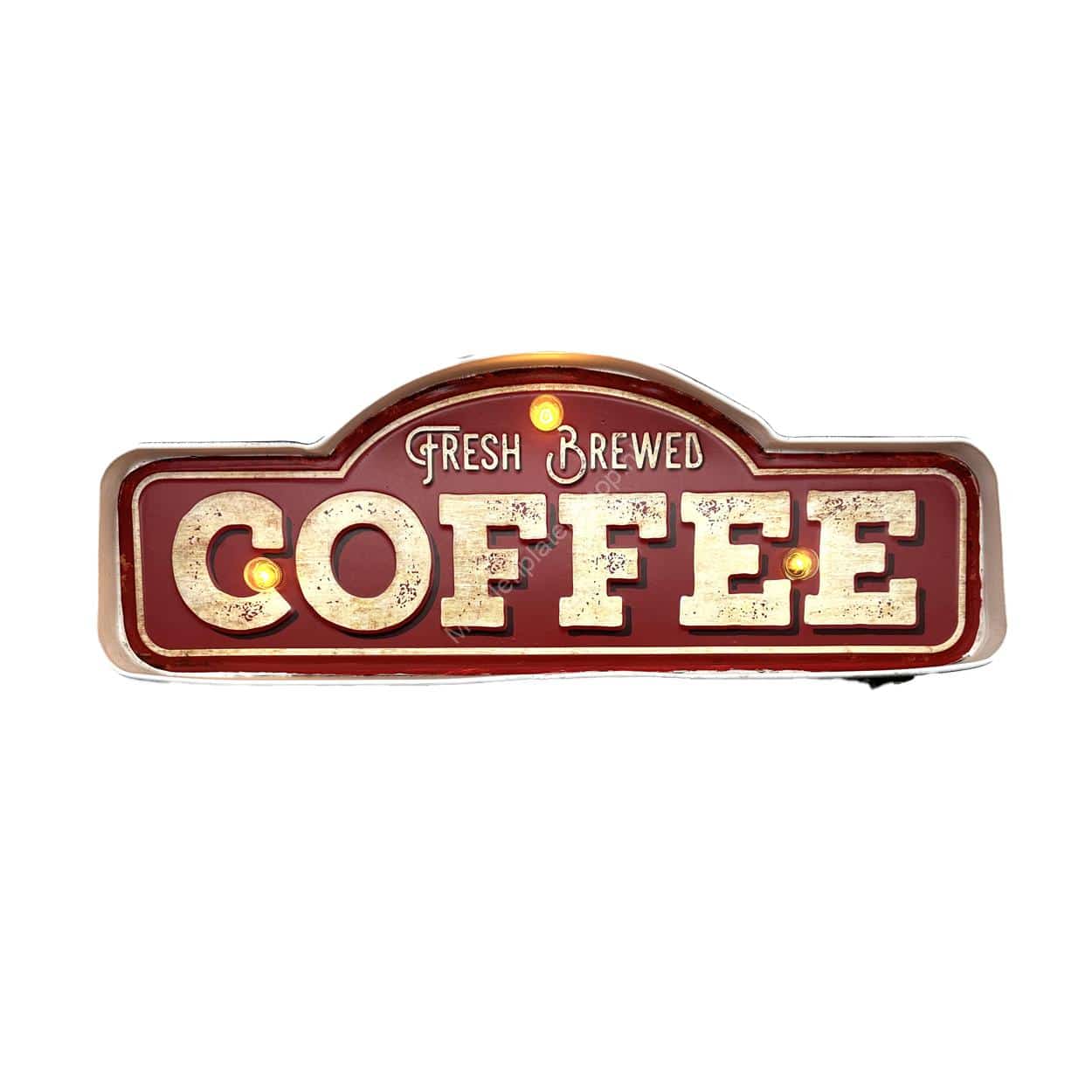 Metalen Lichtbord - Coffee Bord - LED verlichting