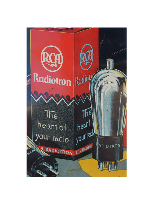 Radiotron - The Heart of your Radio - Metaal Bord