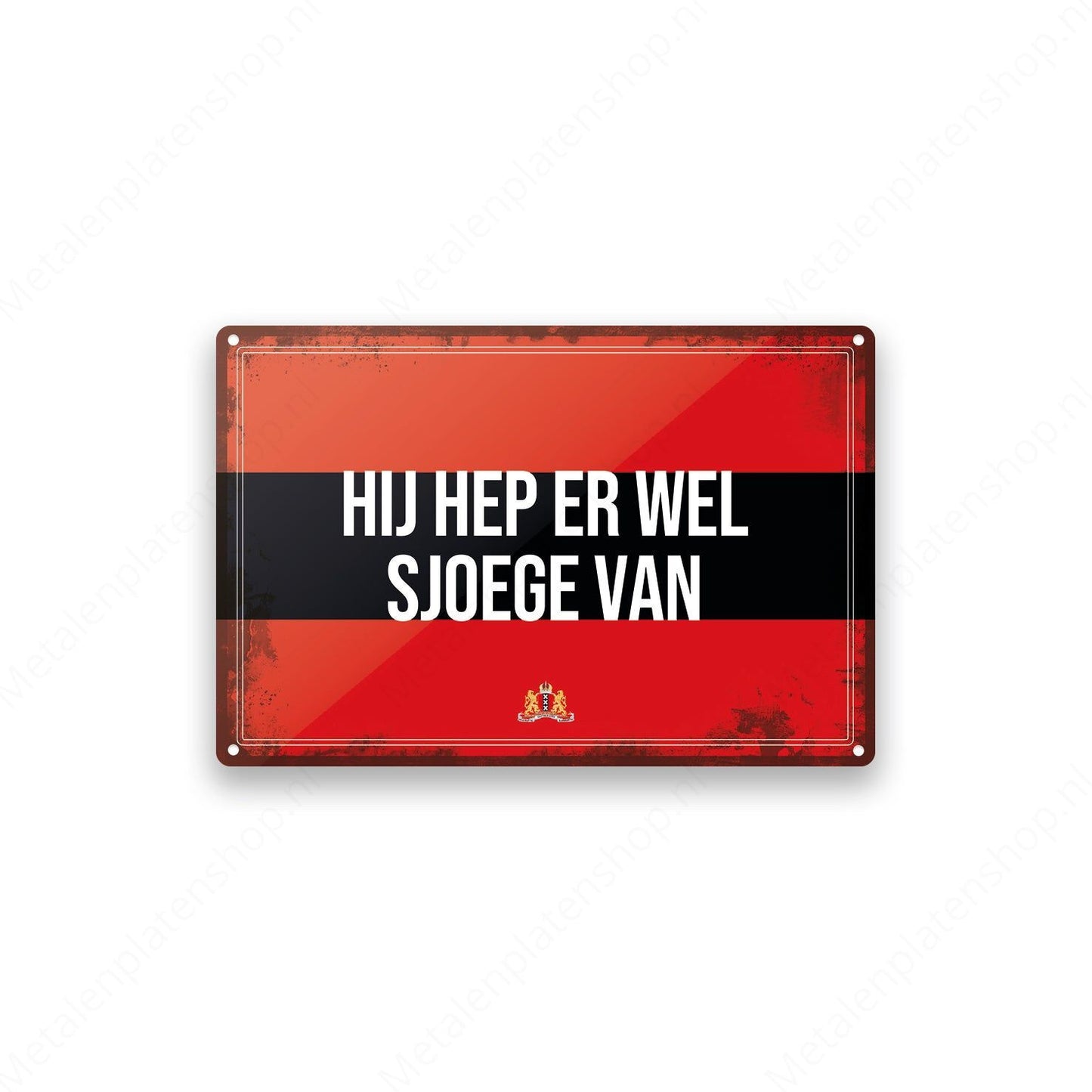 Metal Wall Sign - FC Utrecht - Haller 91 Shirt