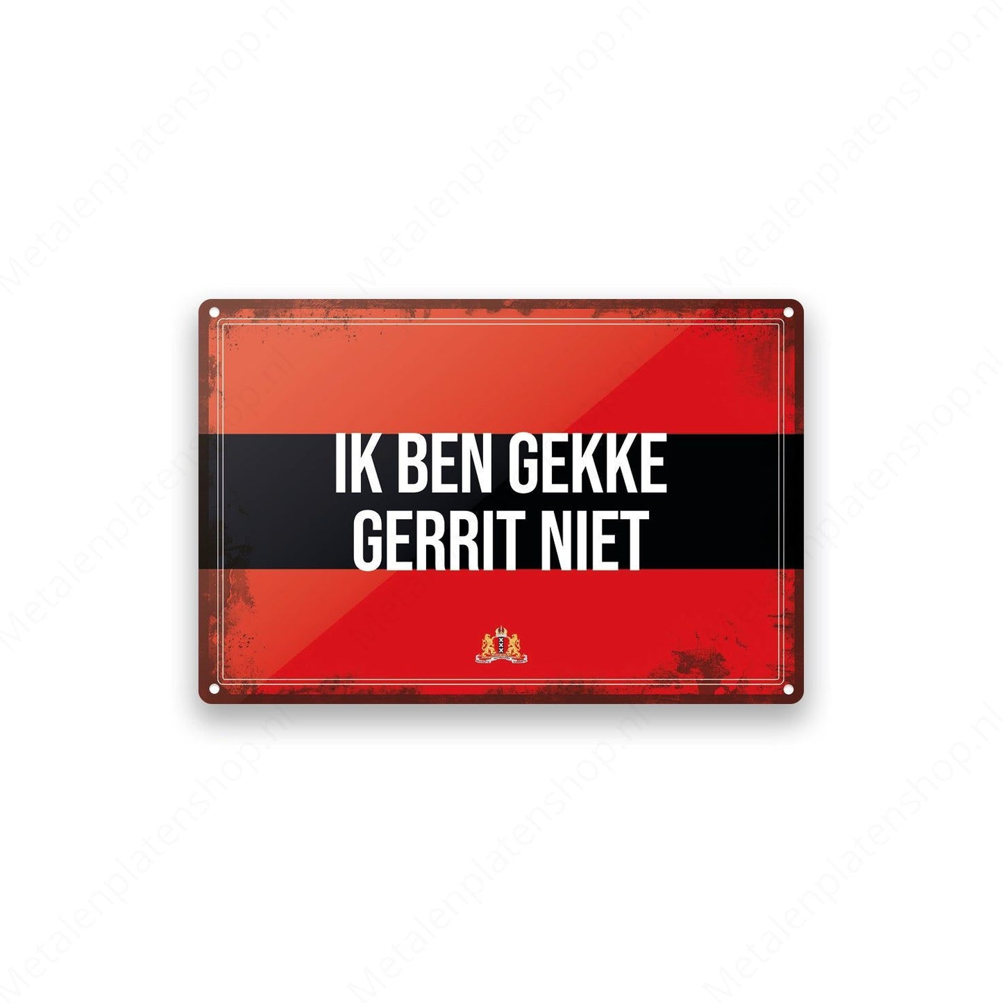 Metal Wall Sign - FC Utrecht - Haller 91 Shirt