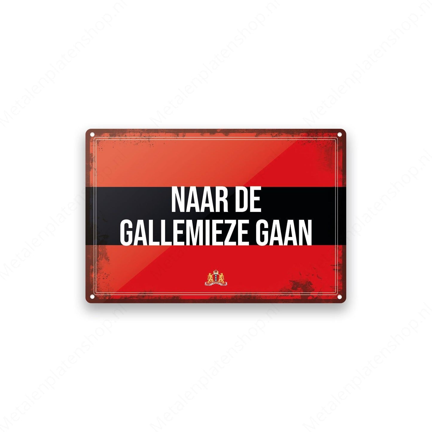 Metal Wall Sign - FC Utrecht - Haller 91 Shirt