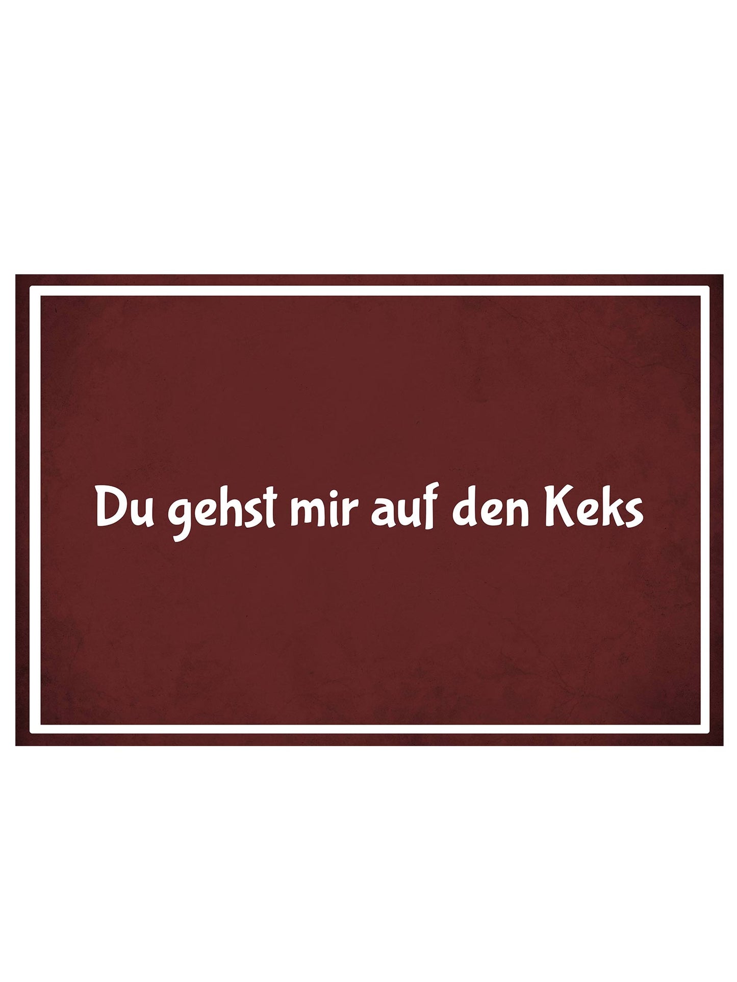 Metalen Wandbord - Du gehst mir auf den Keks - Deutsch