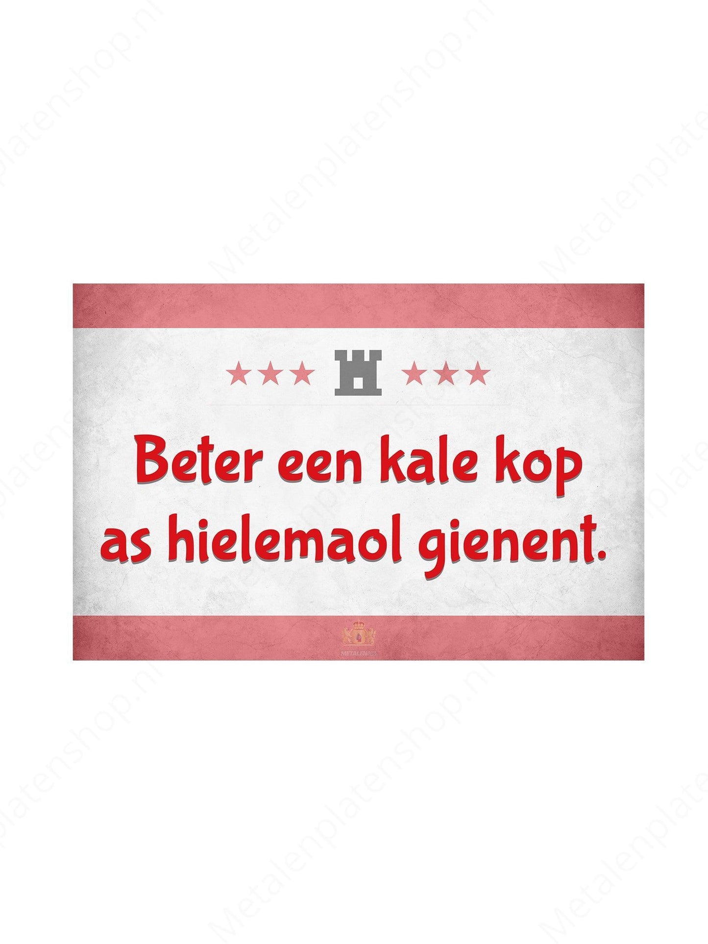 Metal Wall Sign - FC Utrecht - Haller 91 Shirt