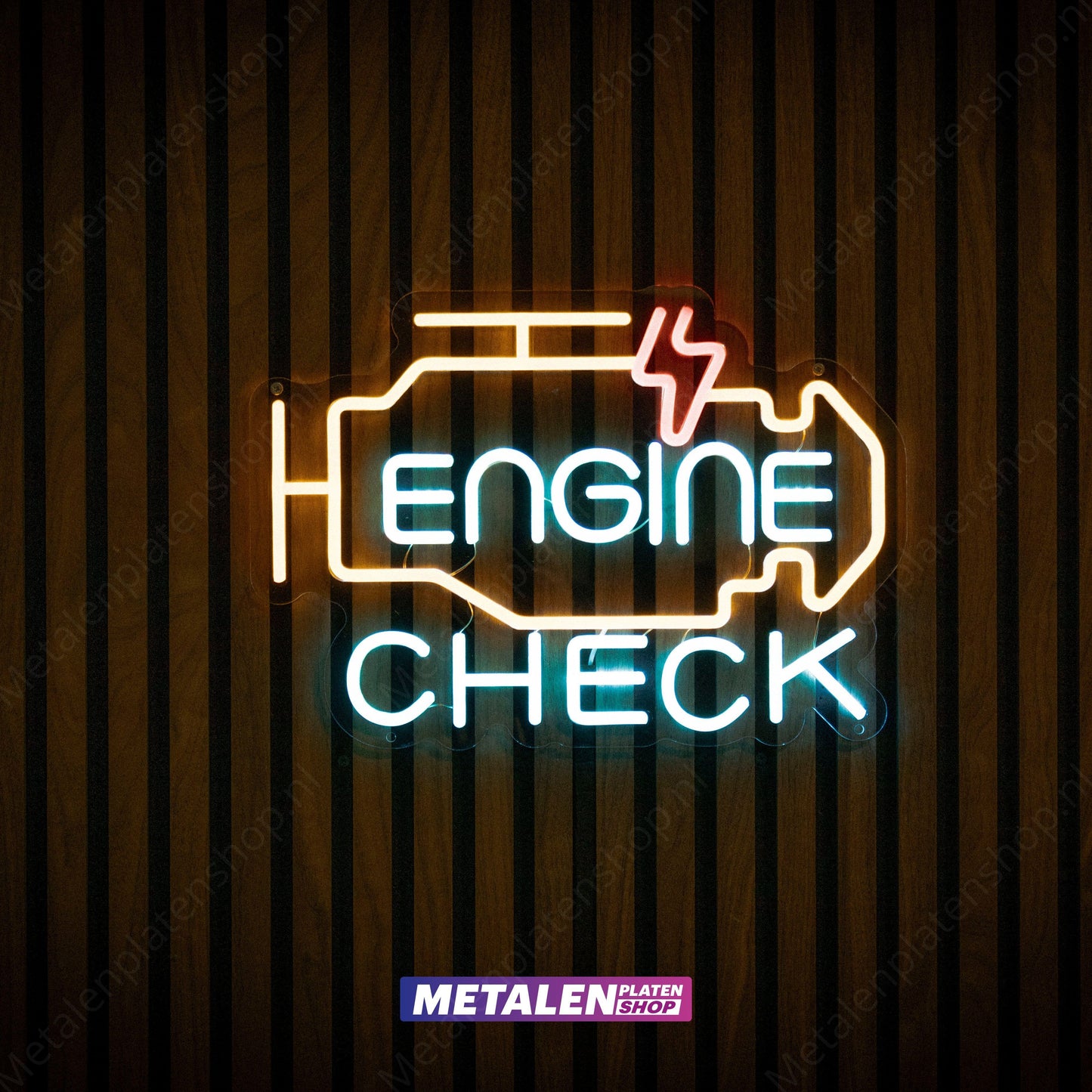 Engine Check - Neonbord - LED