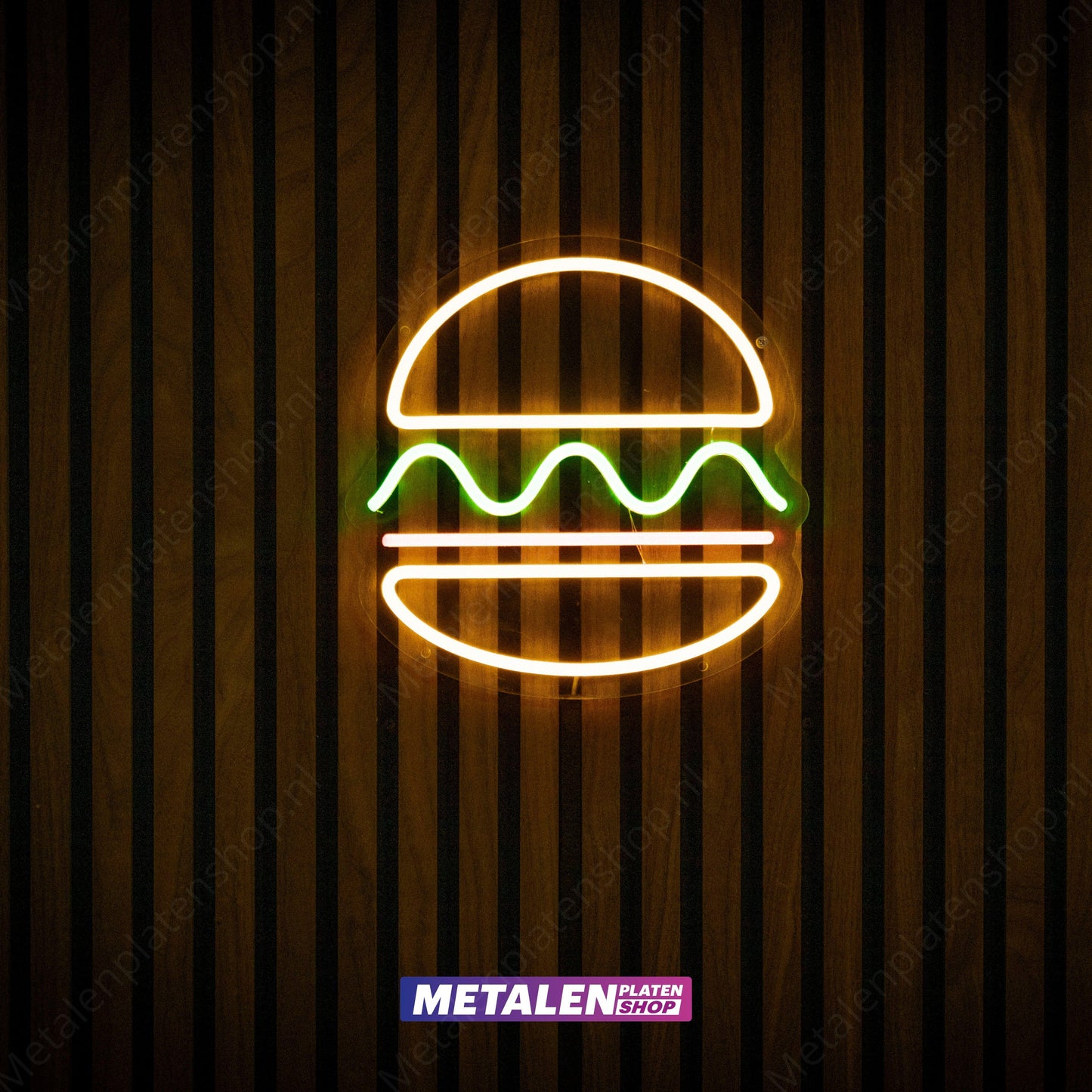 Hamburger - Neonbord - LED