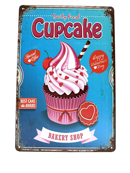 Metal Wall Sign - Cupcake