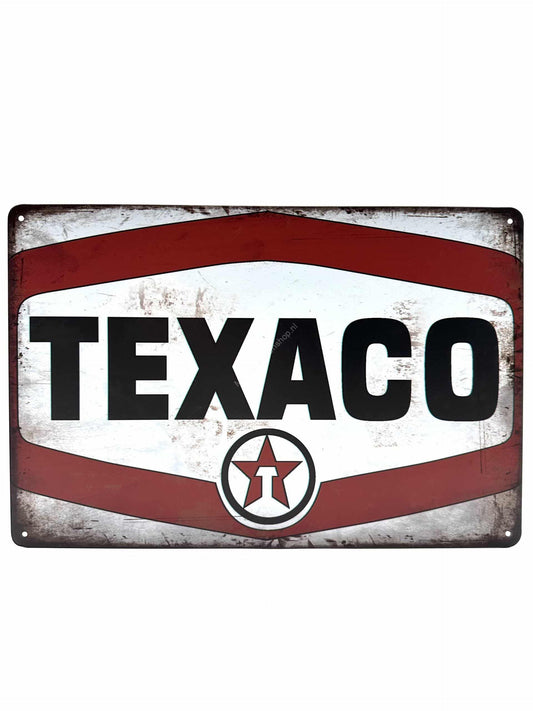 Metalen Wandbord - Texaco