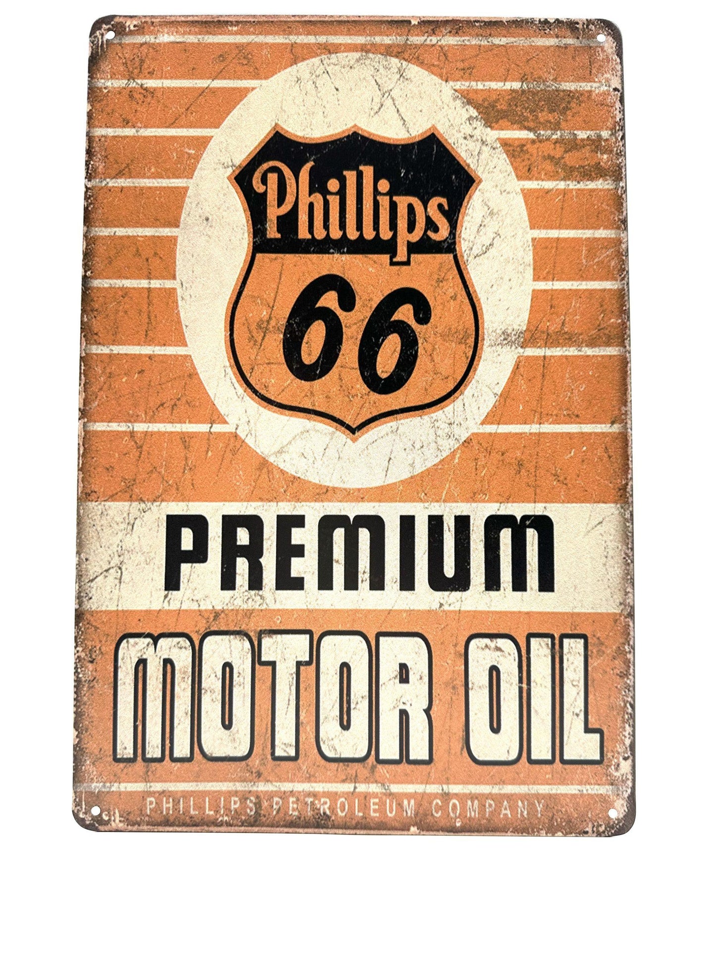 Wandschild aus Metall – Phillips 66 Premium