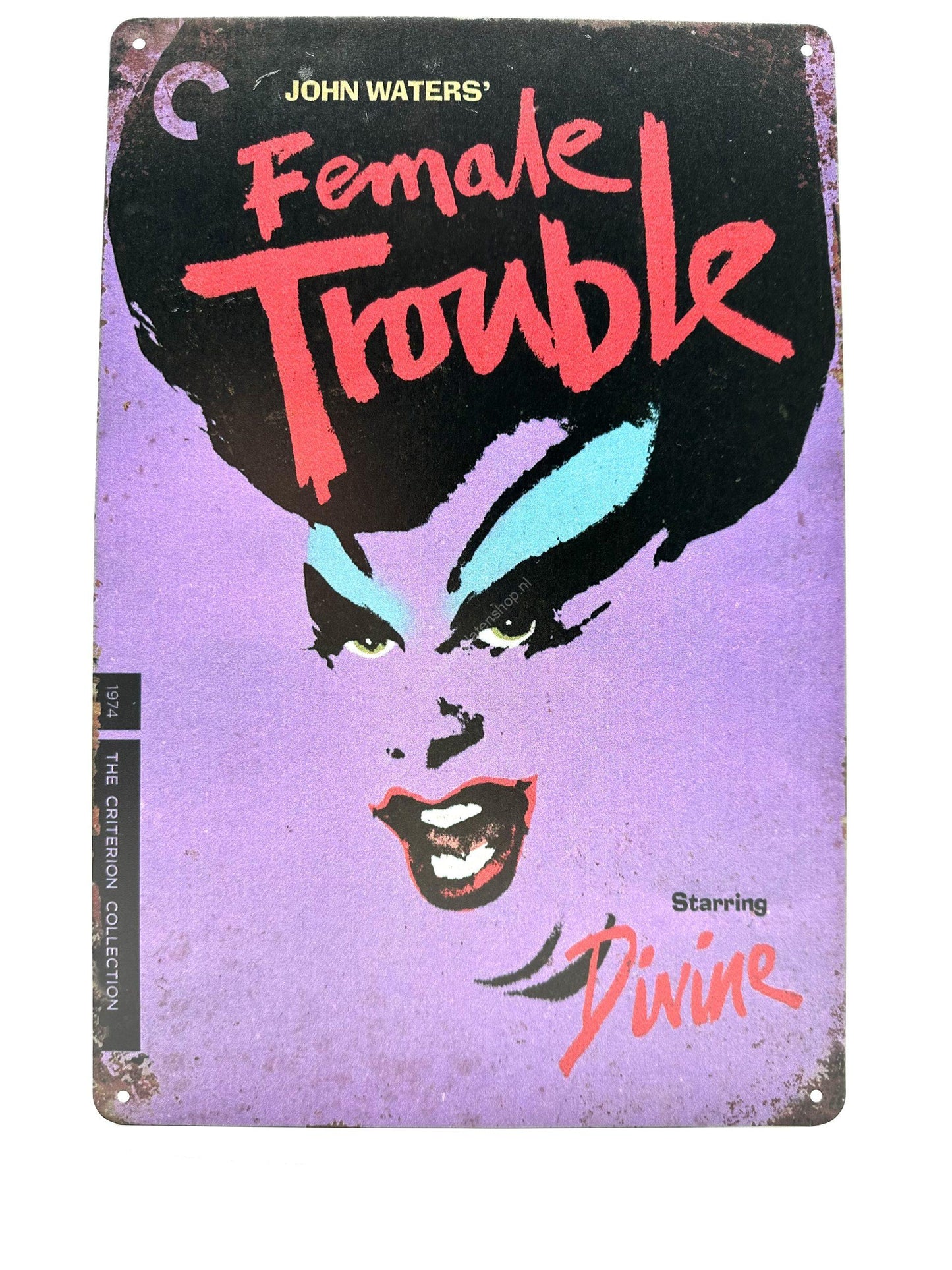 Metalen Wandbord - Female Trouble