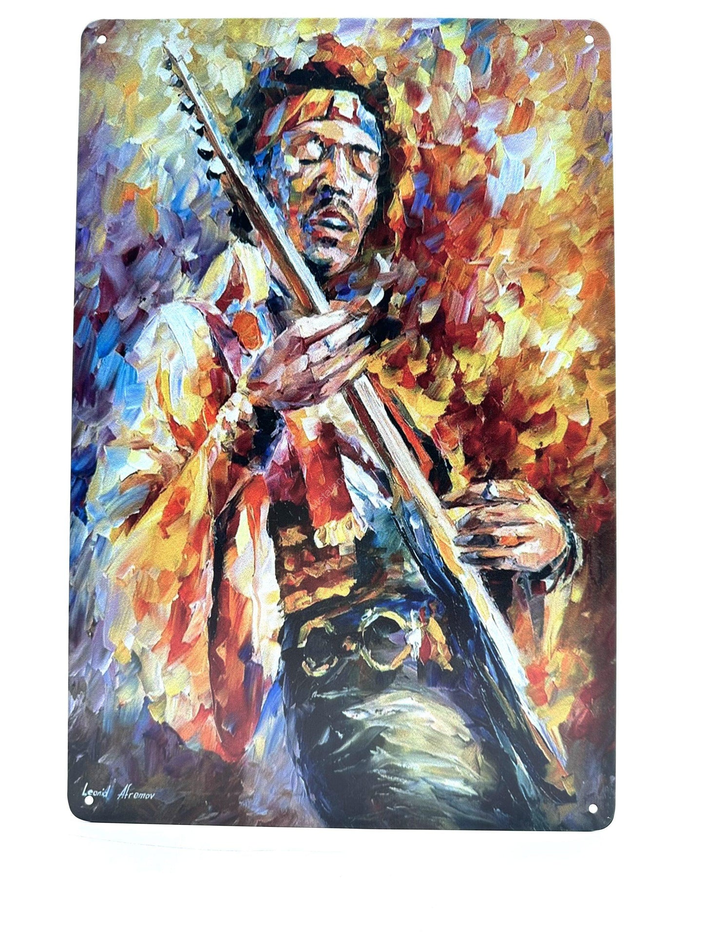 Metallwandschild - Jimi Hendrix