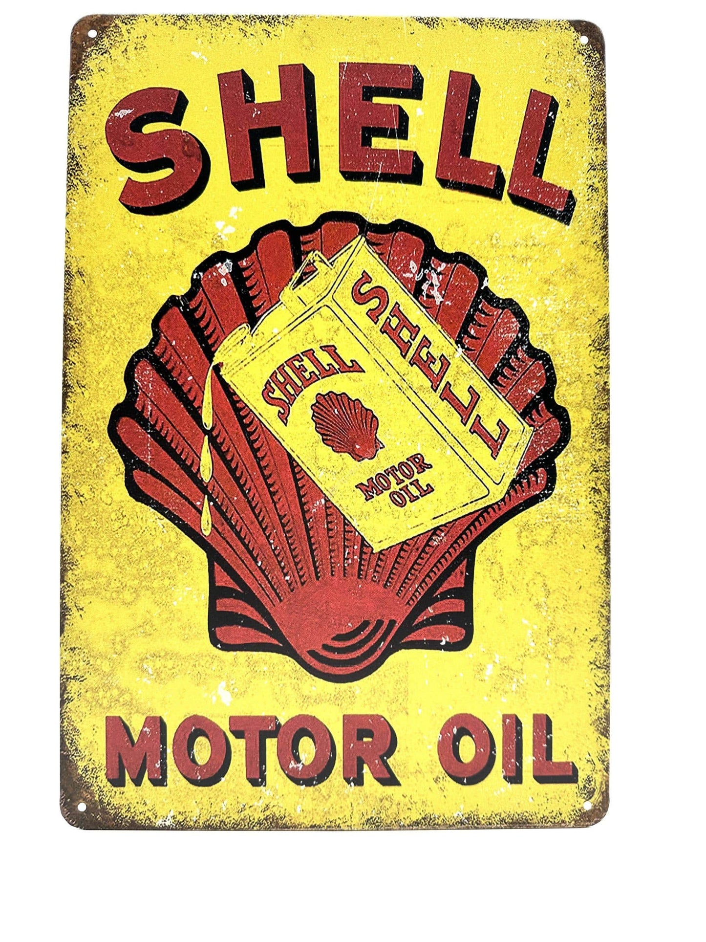 Metal Wall Sign - Shell Motor Oil