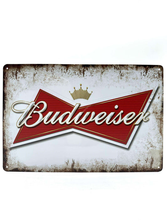 Metallwandschild - Budweiser