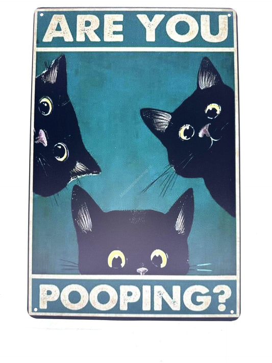 Metal Wall Sign - Are you pooping?