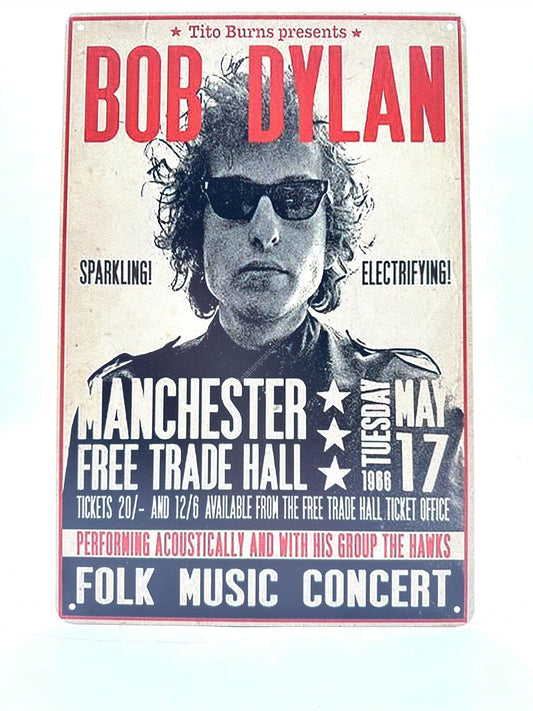 Metal Wall Sign - Bob Dylan 1966