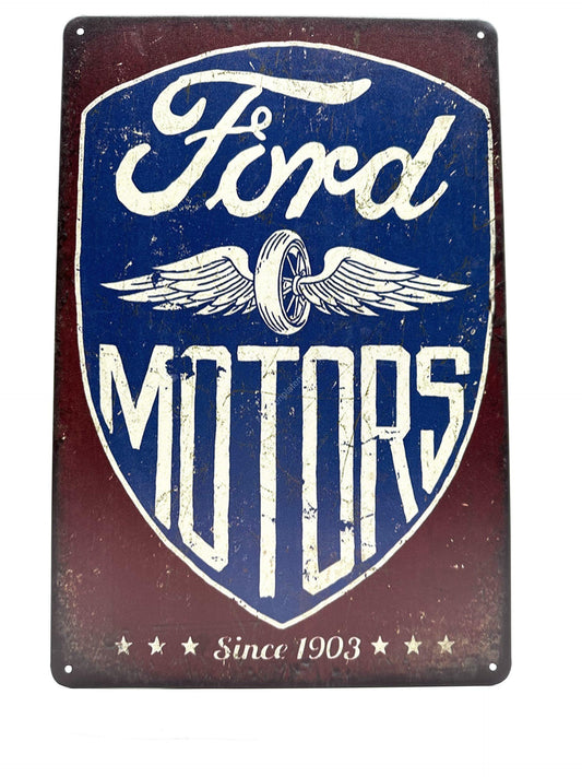 Metallwandschild – Ford Motors