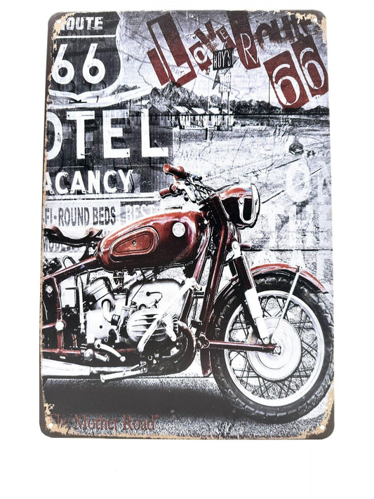 Metalen Wandbord - I Love Route 66