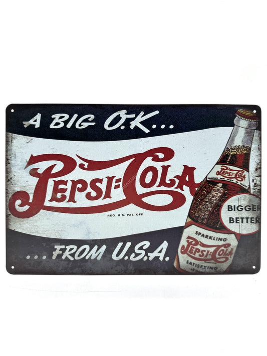 Metal Wall Sign - Pepsi Cola