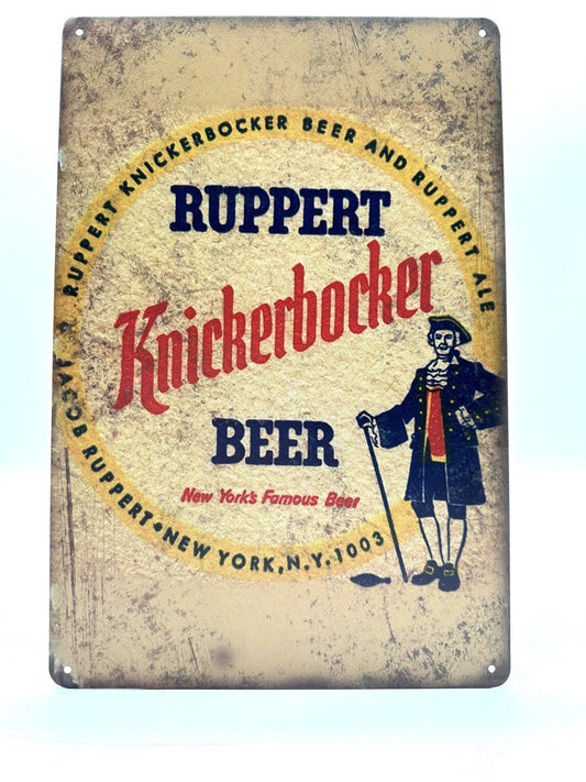 Metal Wall Sign - Ruppert Knickerbocker BEAR