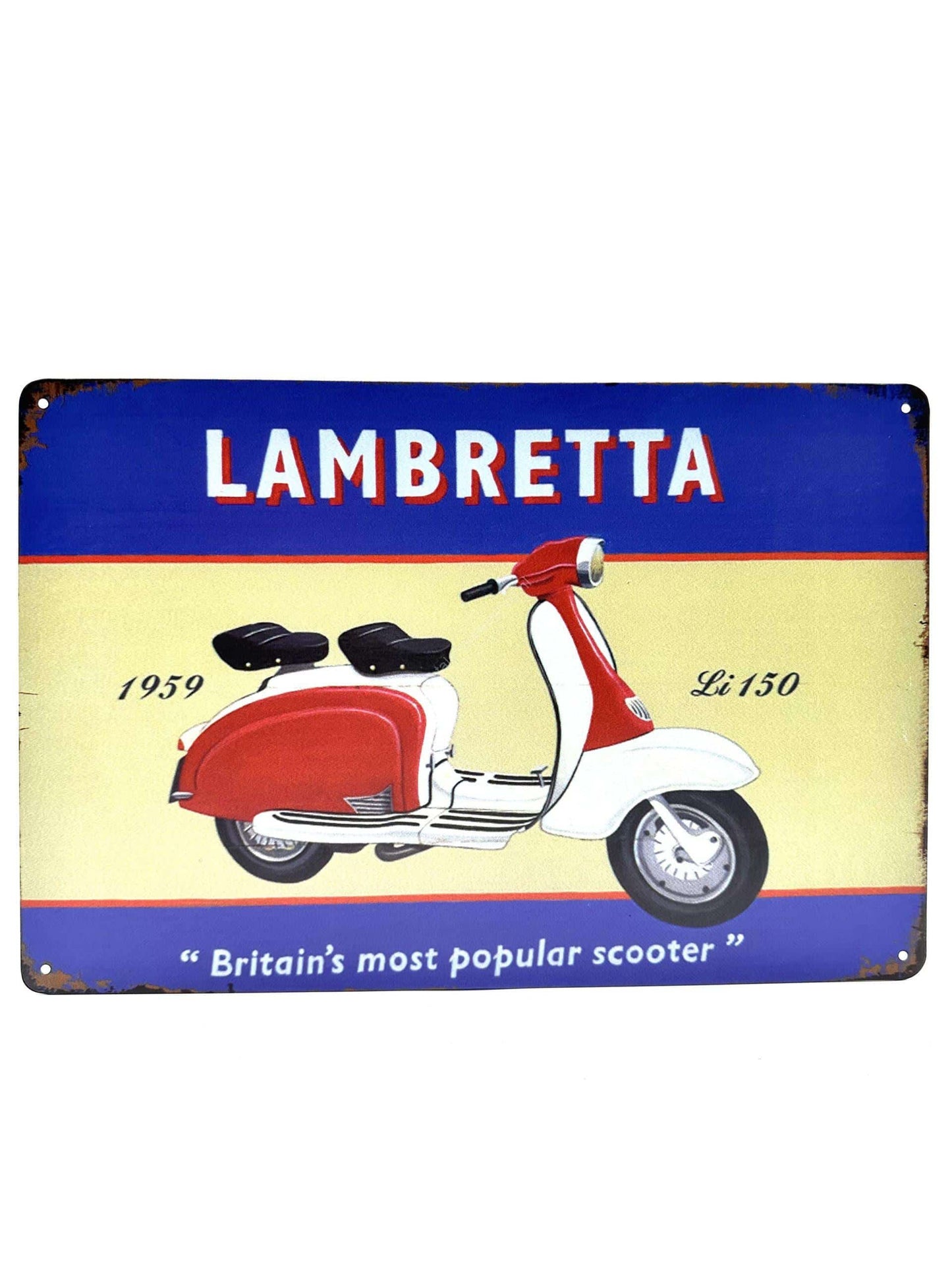 Metalen Wandbord - Lambretta 1959 Li 150