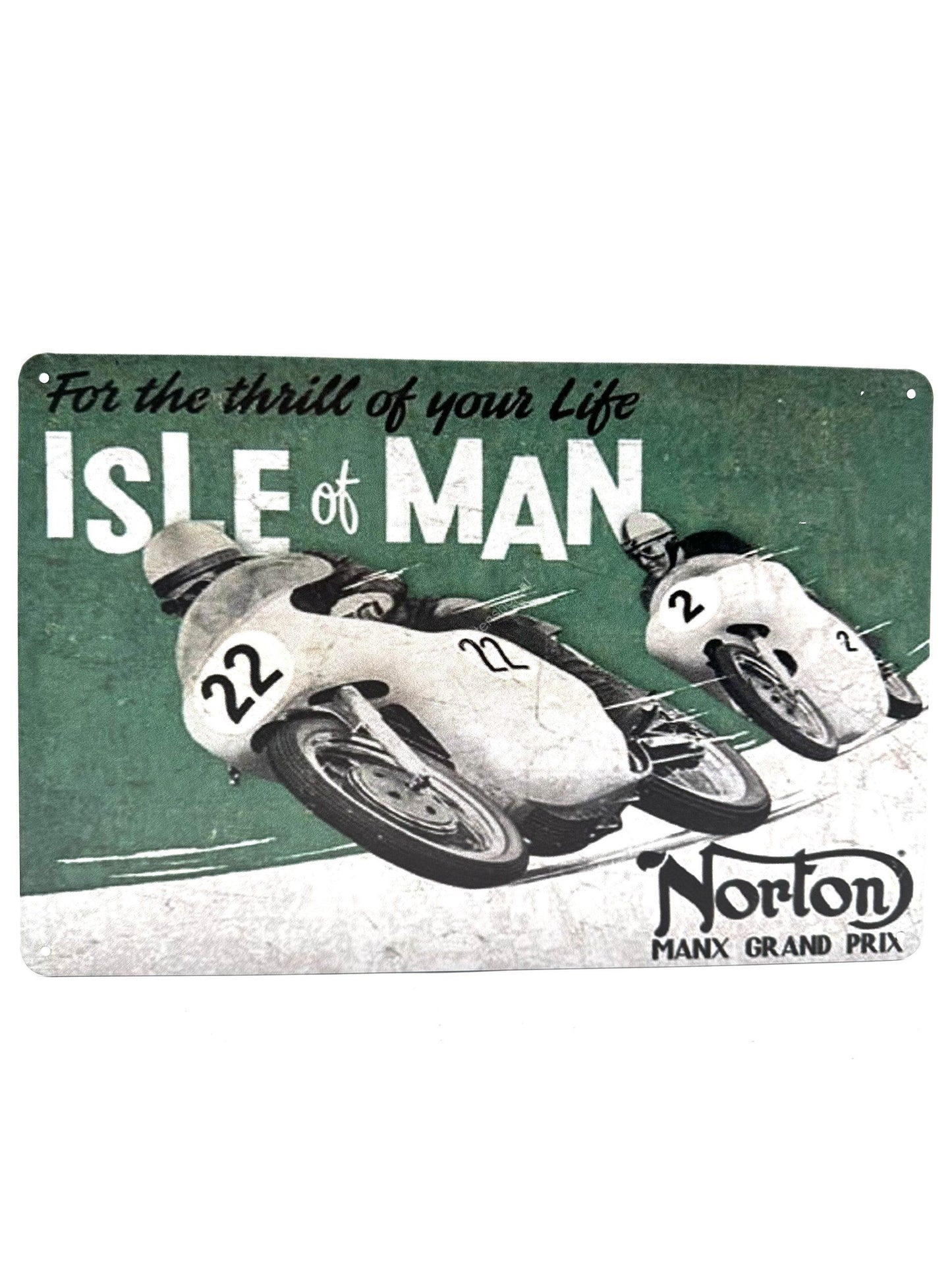 Metalen Wandbord - Isle &amp; Man Norton