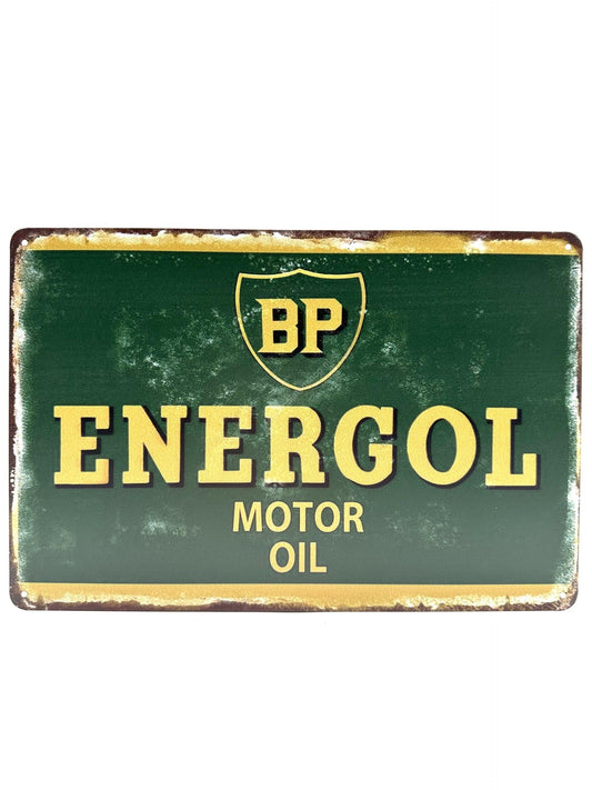 Metal Wall Sign - BP Energol Motor Oil