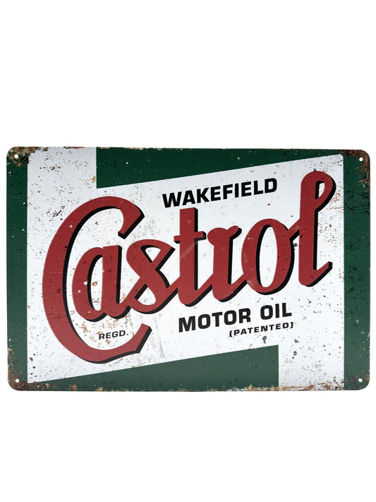 Metalen Wandbord - Wakefield Castrol