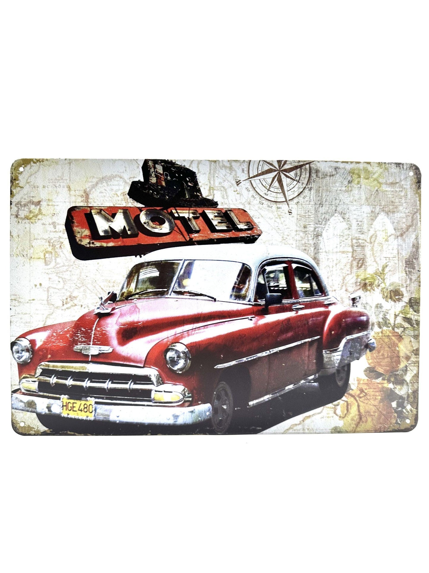 Metal Wall Sign - Oldtimer Motel