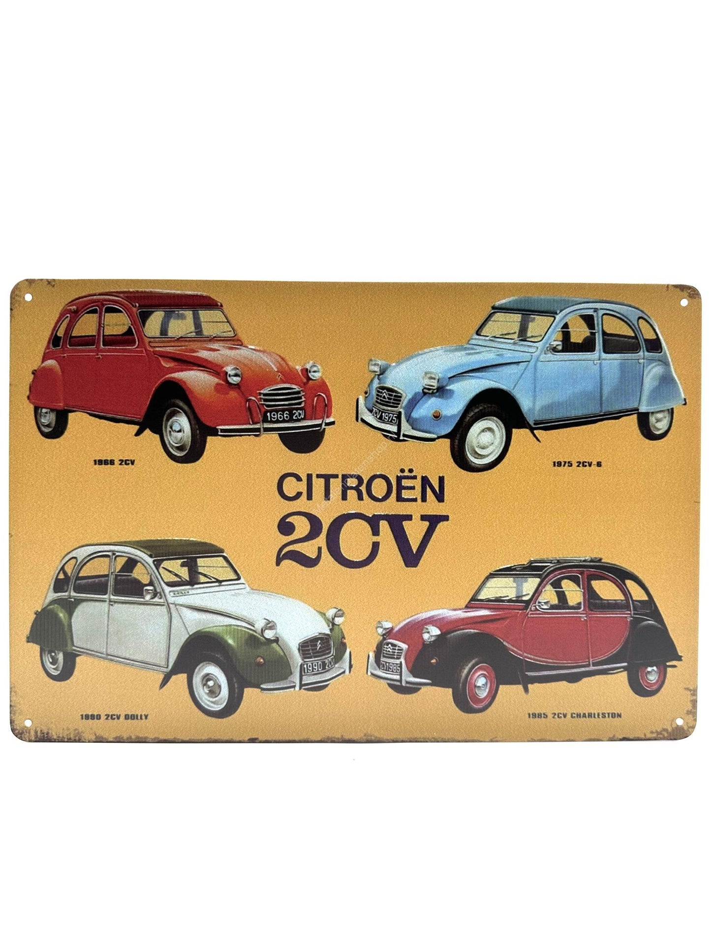 Metallwandschild - Citroën 2CV