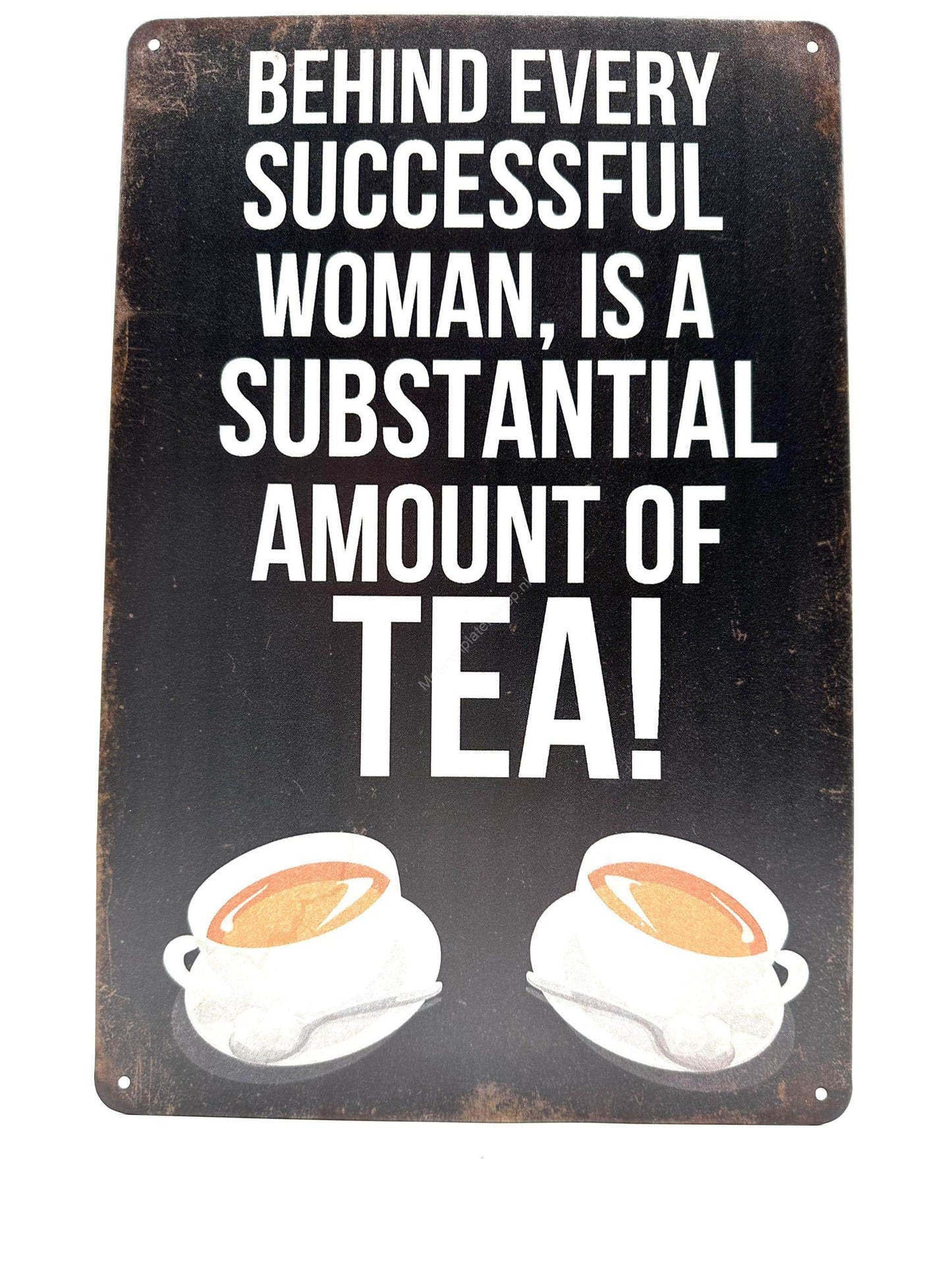 Metal Wall Sign - Behind every successfull