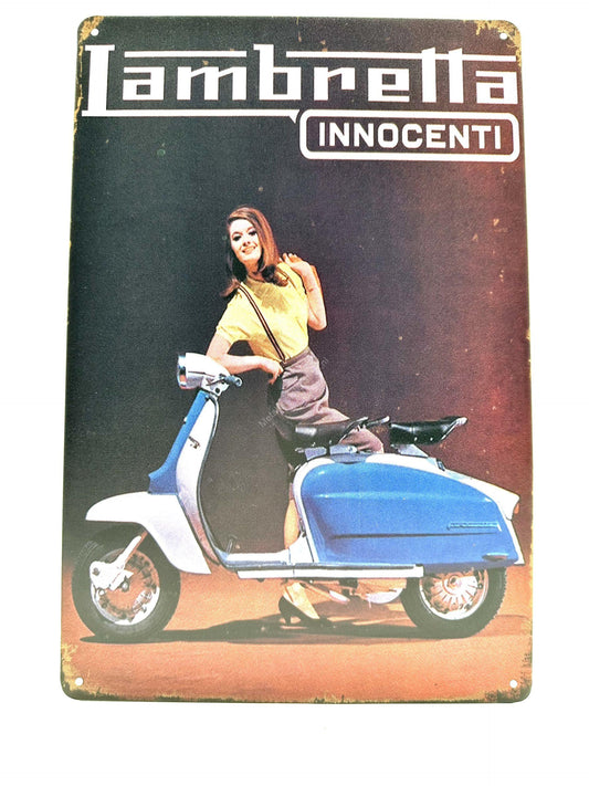 Wandschild aus Metall – Lambretta Innocenti