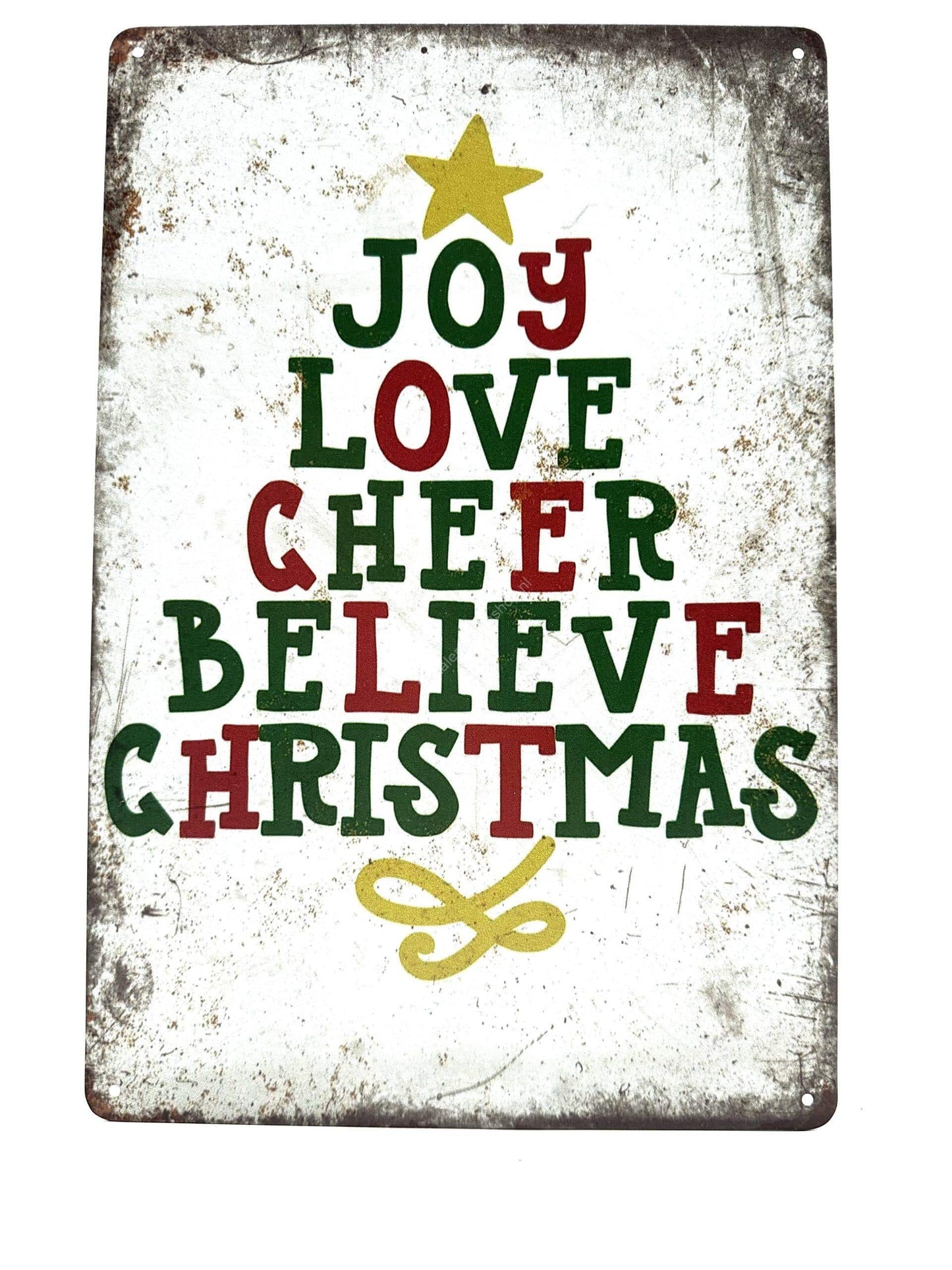 Metal Wall Sign - Joy Love Cheers