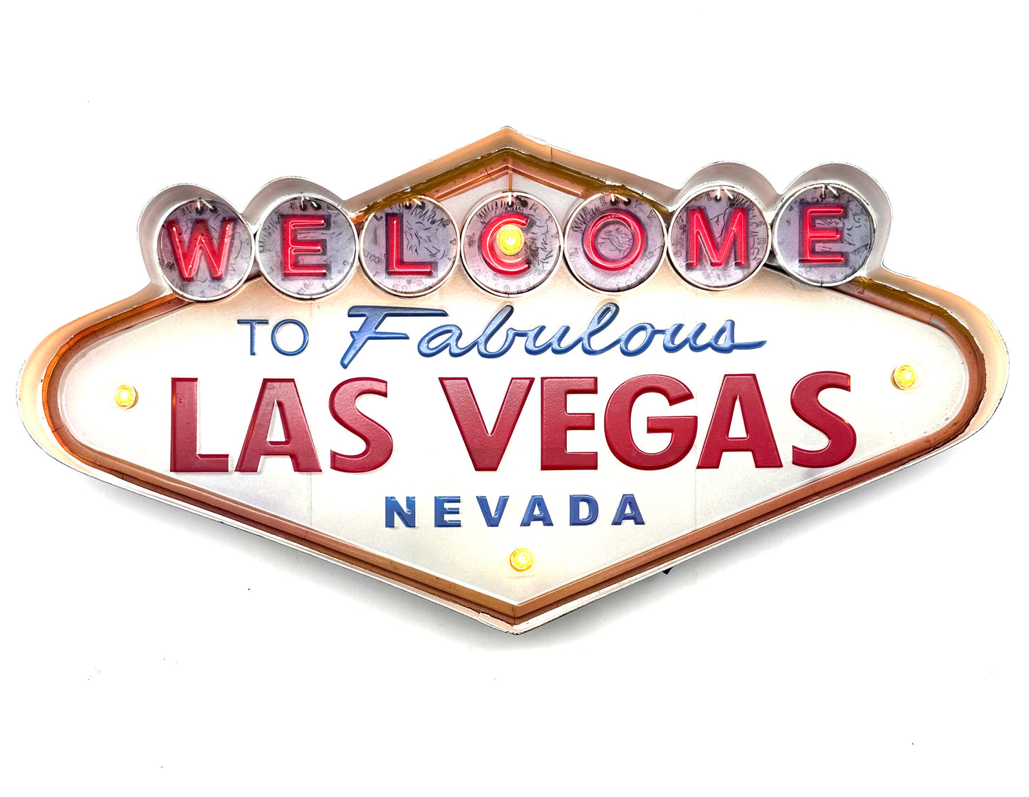 Metalen Lichtbord - Las Vegas Nevada - LED verlichting