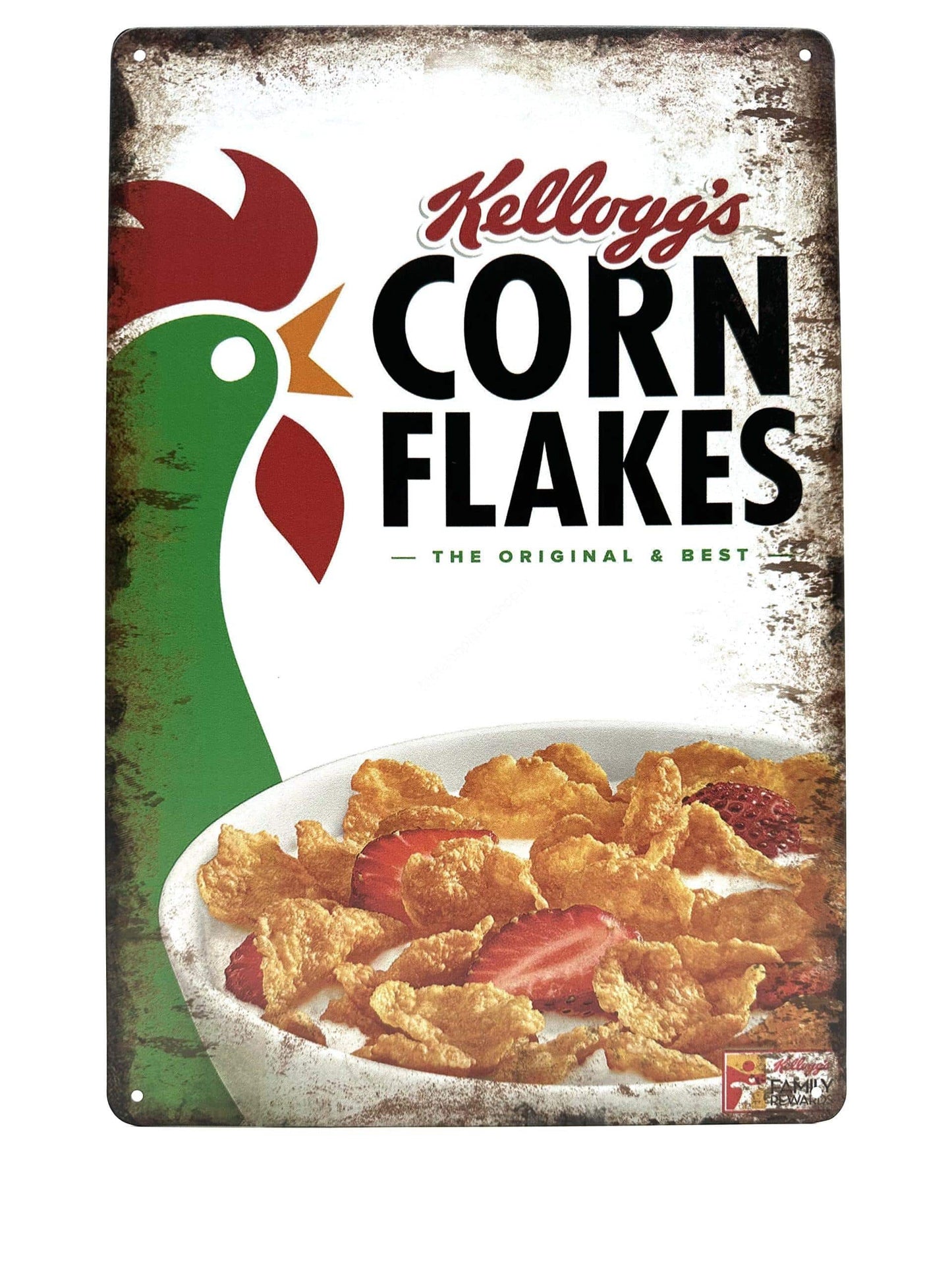 Metalen Wandbord - Kellogg's Corn Flakes