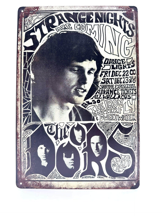 Metal Wall Sign - Strange Nights - The Doors