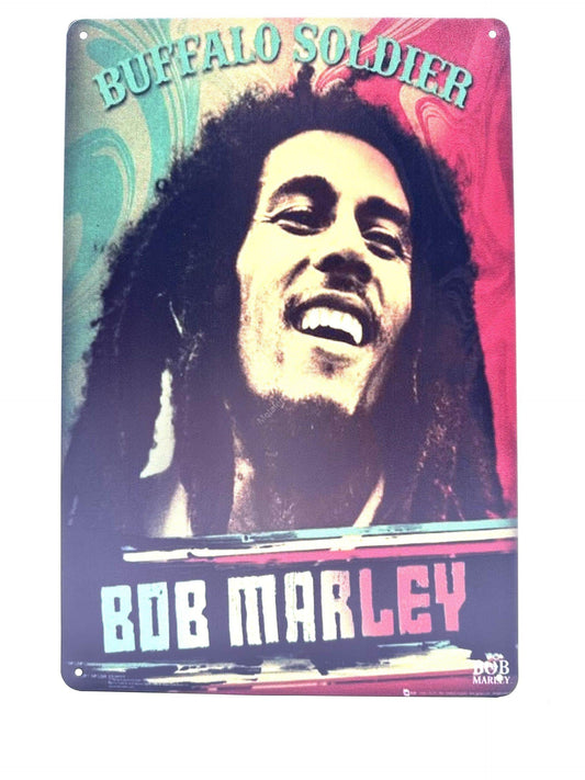 Metallwandschild – Bob Marley