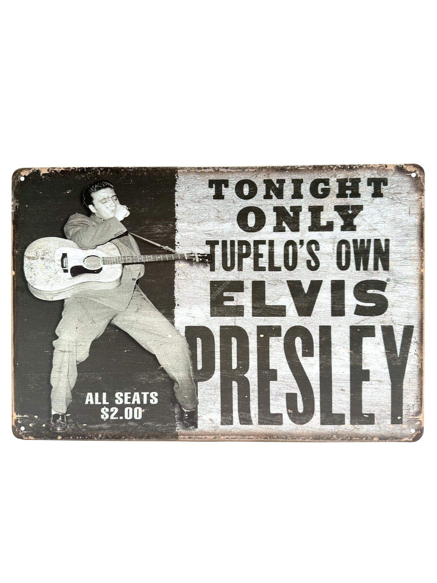 Metalen Wandbord - Elvis Presley