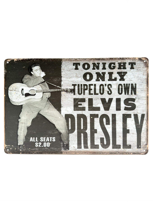 Metal Wall Sign - Elvis Presley