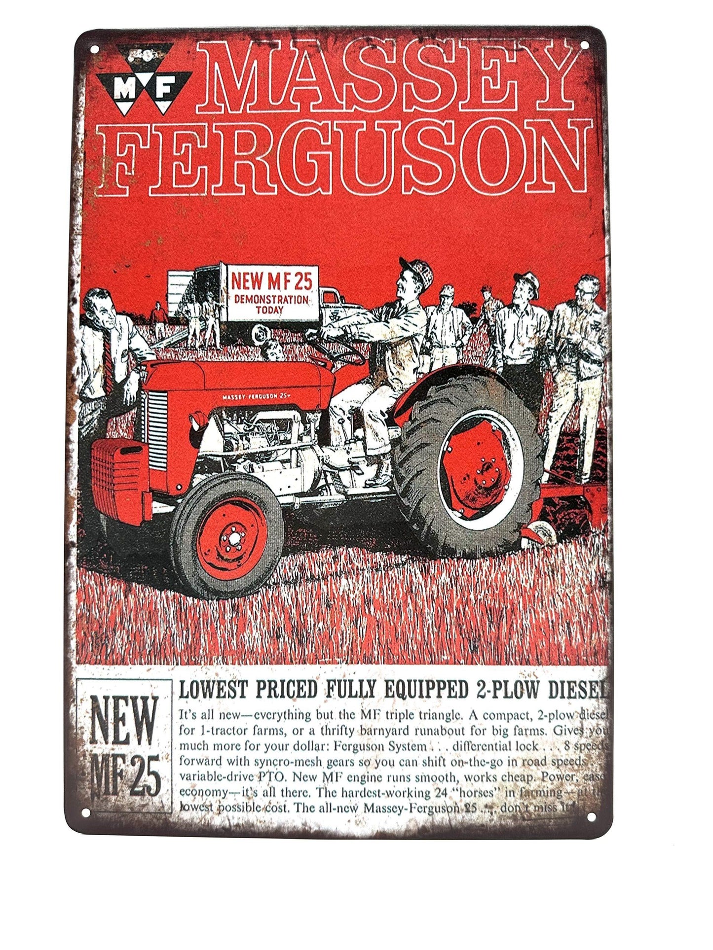 Metallwandschild – Massey Ferguson