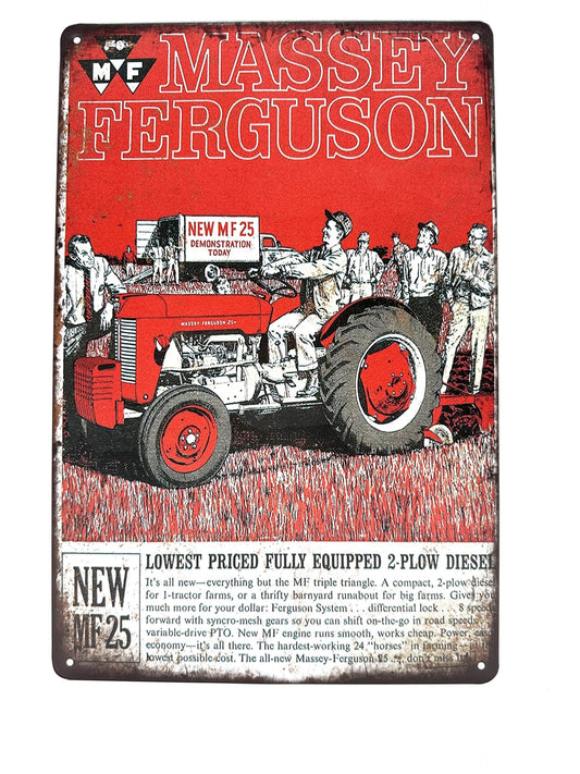 Metal Wall Sign - Massey Ferguson