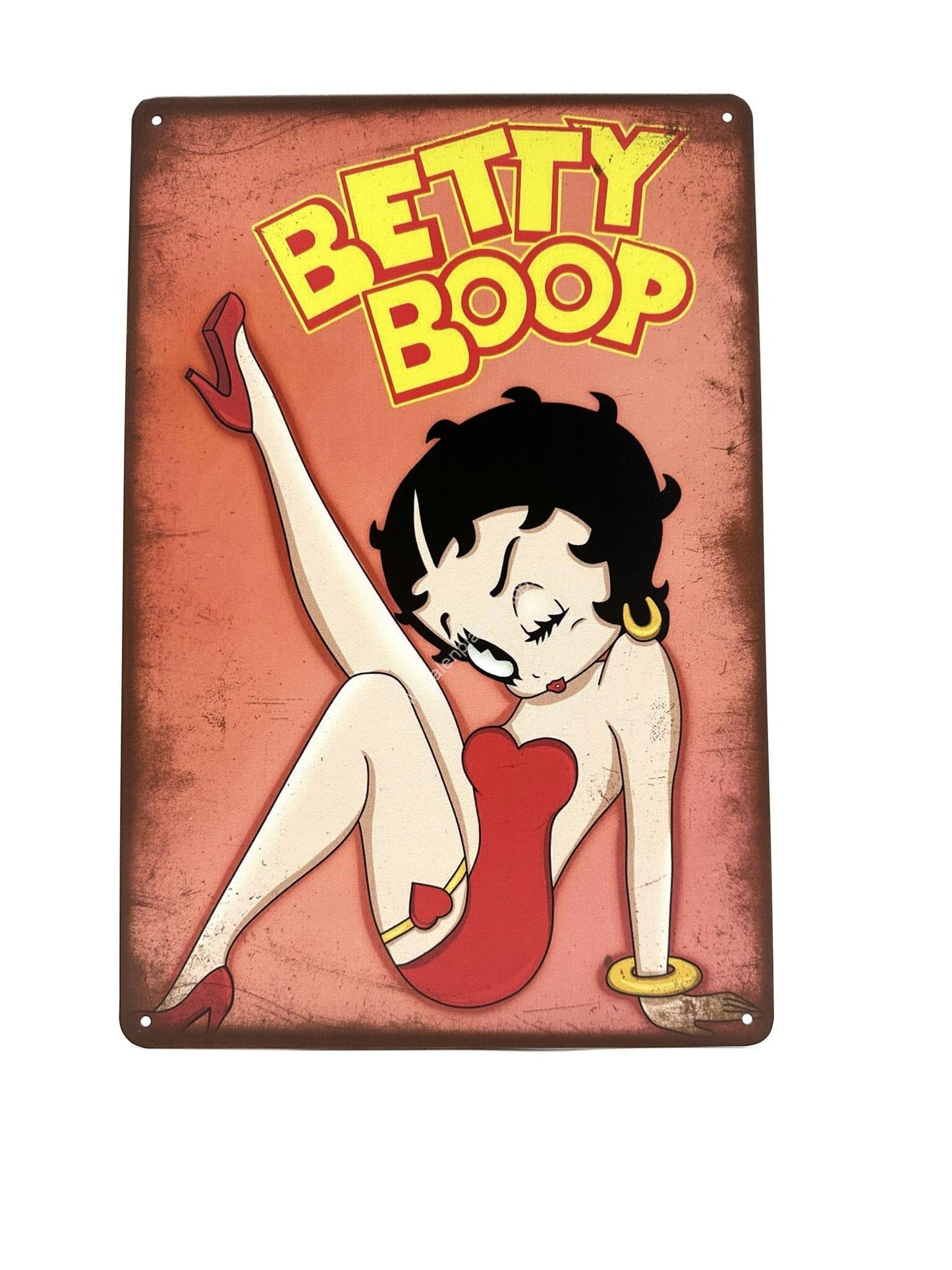 Metal Wall Sign - Bettyboop Red