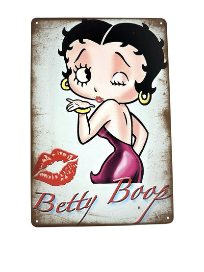 Metal Wall Sign - Bettyboop Wink