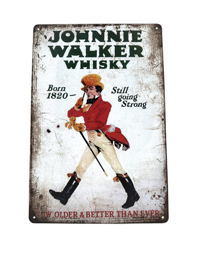 Metalen Wandbord - Johhnie Walker - Whisky