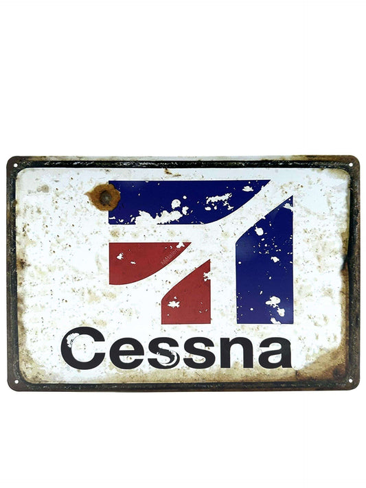 Metalen Wandbord - Cessna