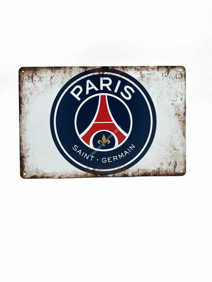 Metal Wall Sign - Paris - Saint Germain PSG - Football