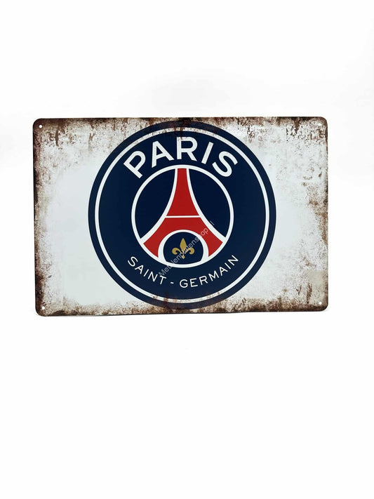 Metalen Wandbord - Paris - Saint Germain PSG - Voetbal