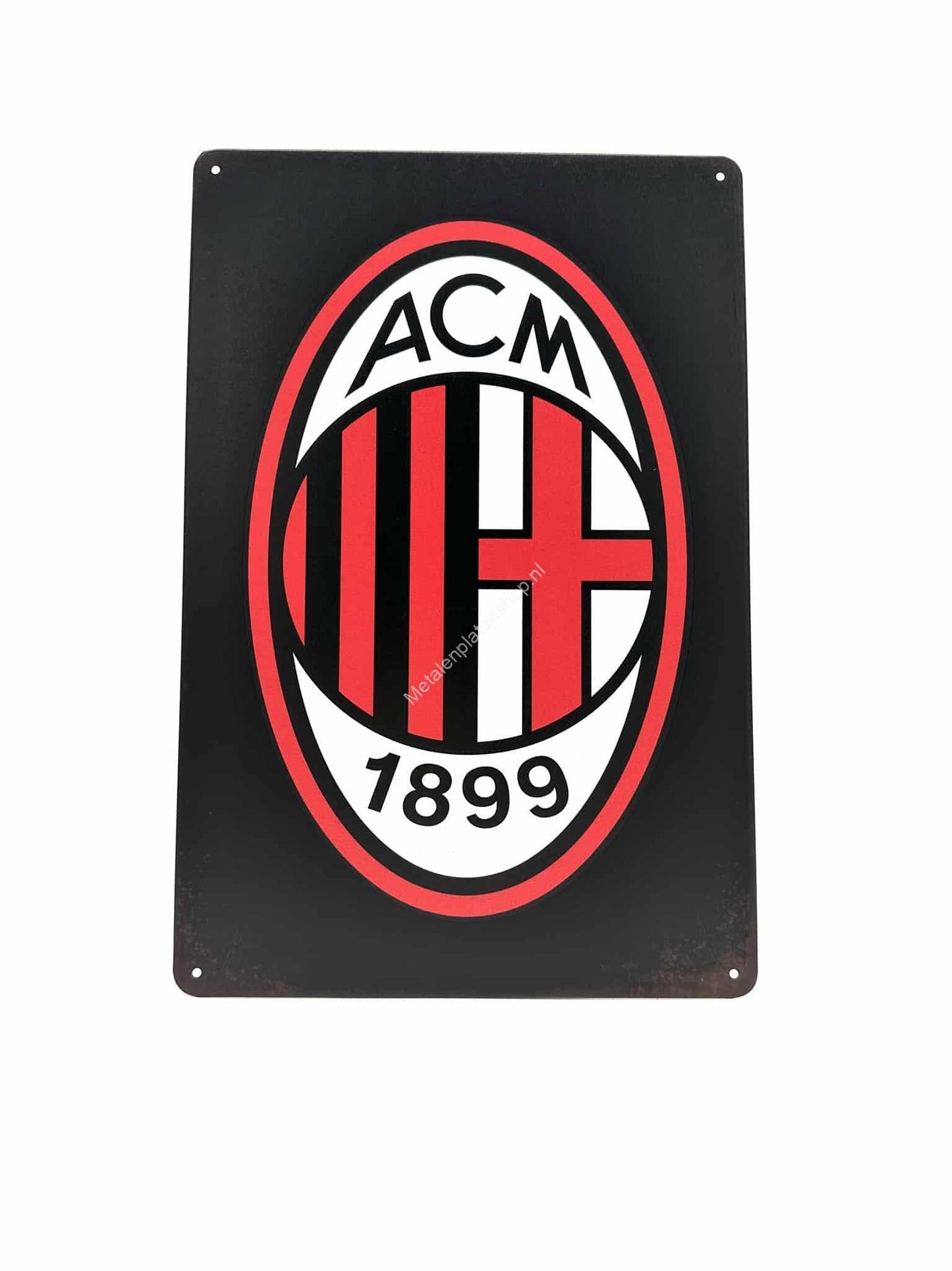 Metal Wall Sign - AC Milan - 1899 - Football