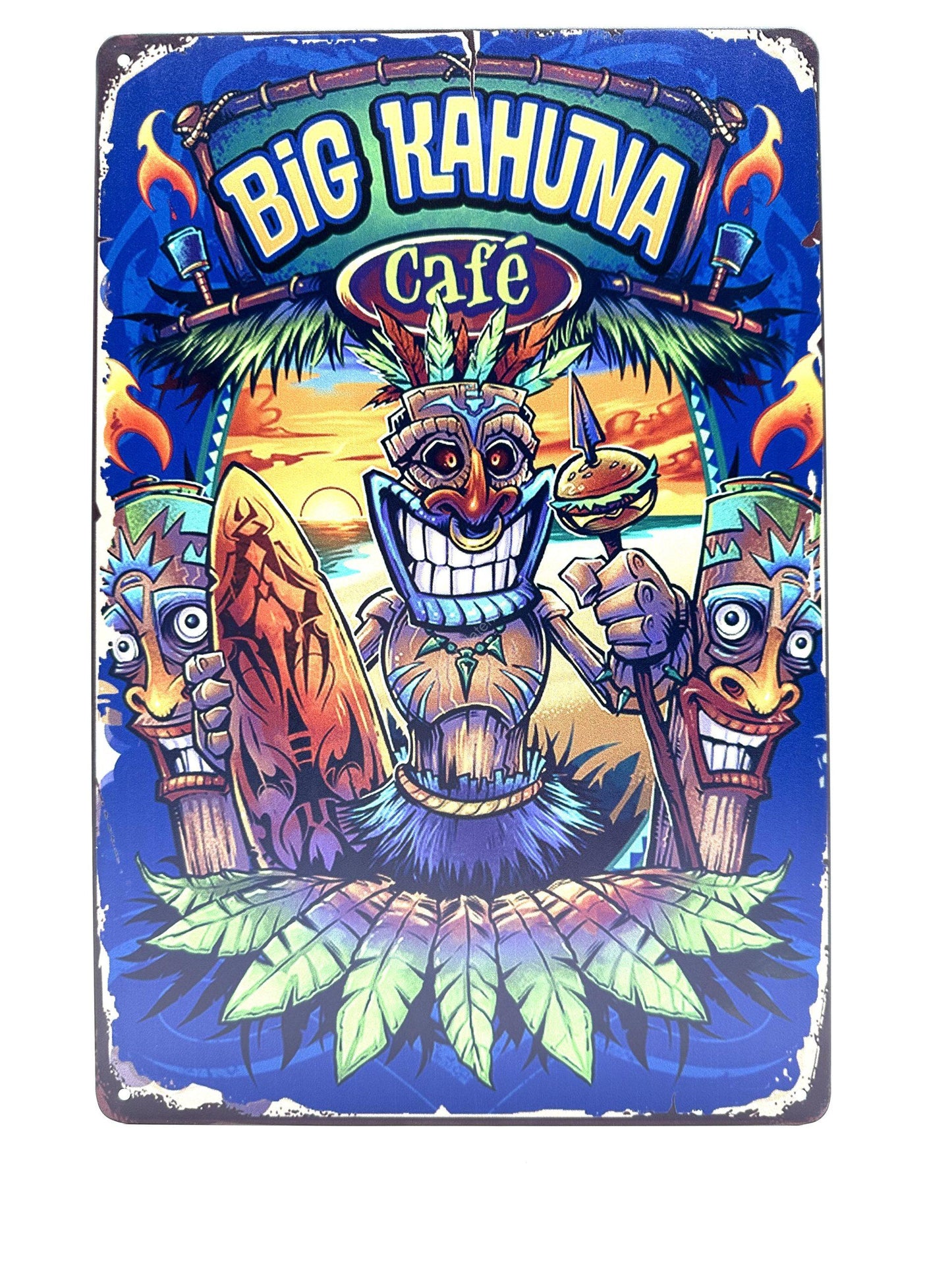 Metalen Wandbord - Big Kahuna Café