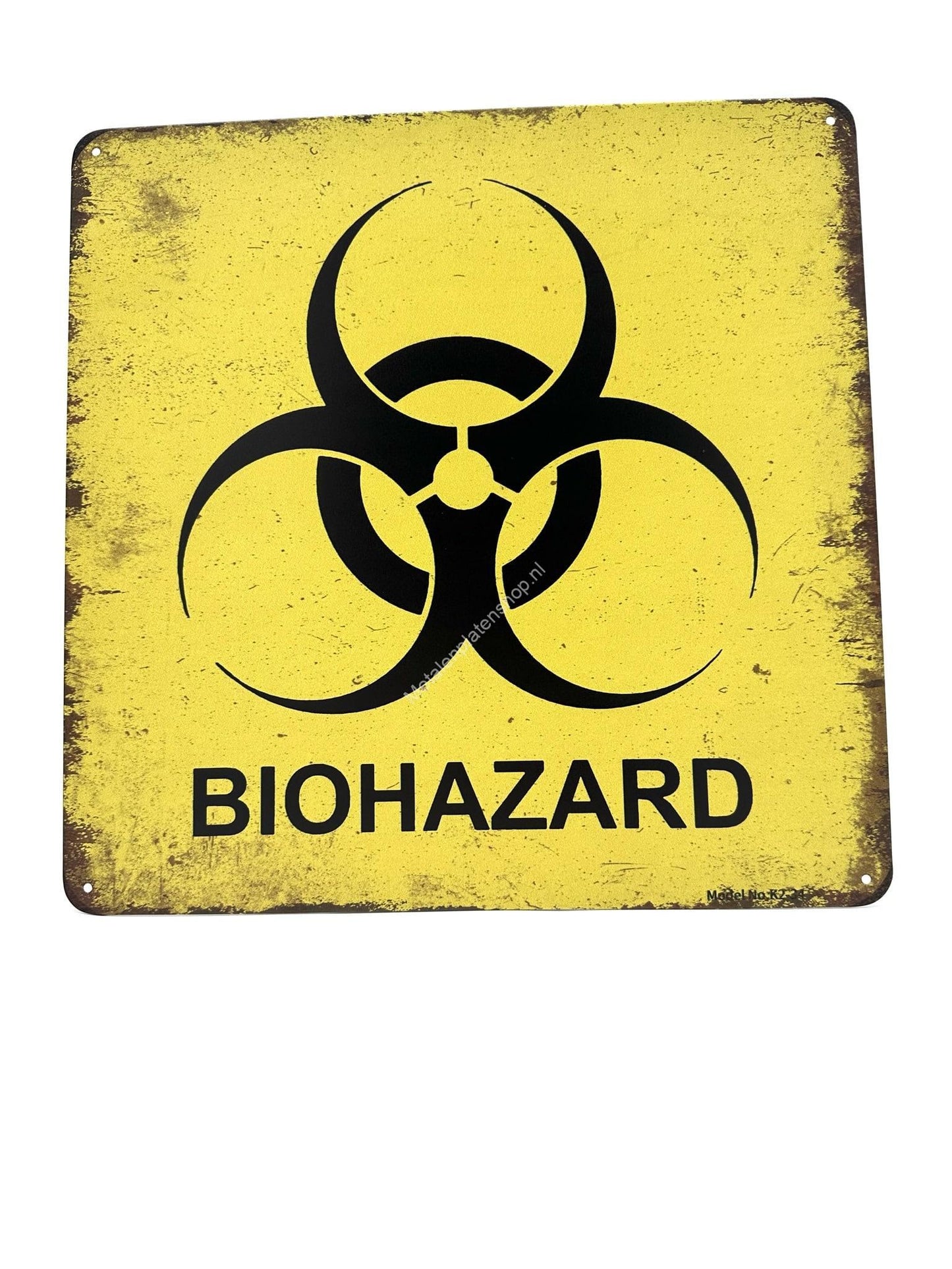 Metallwandschild - BioHazard